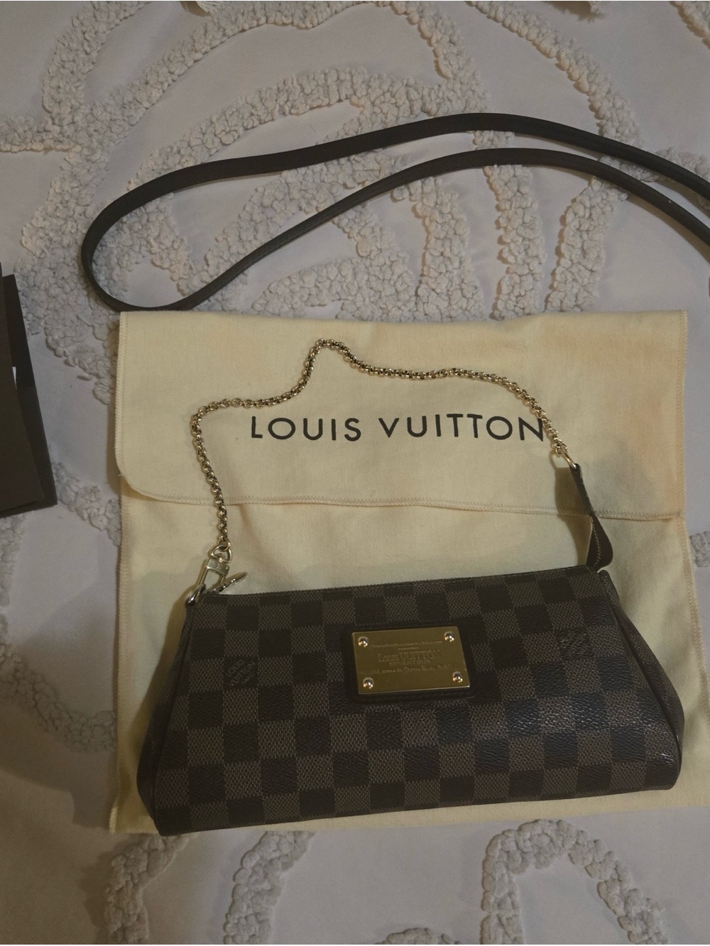 Louis Vuitton Brown Damier Eva Shoulder Bag